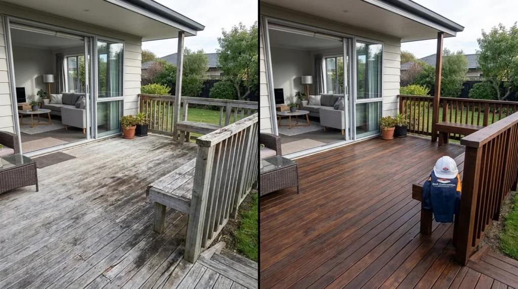 Deck Construction Christchurch - Before & After 1